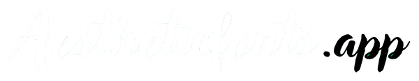 Aesthetic Fonts Logo