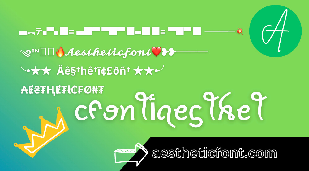 aesthetic fonts